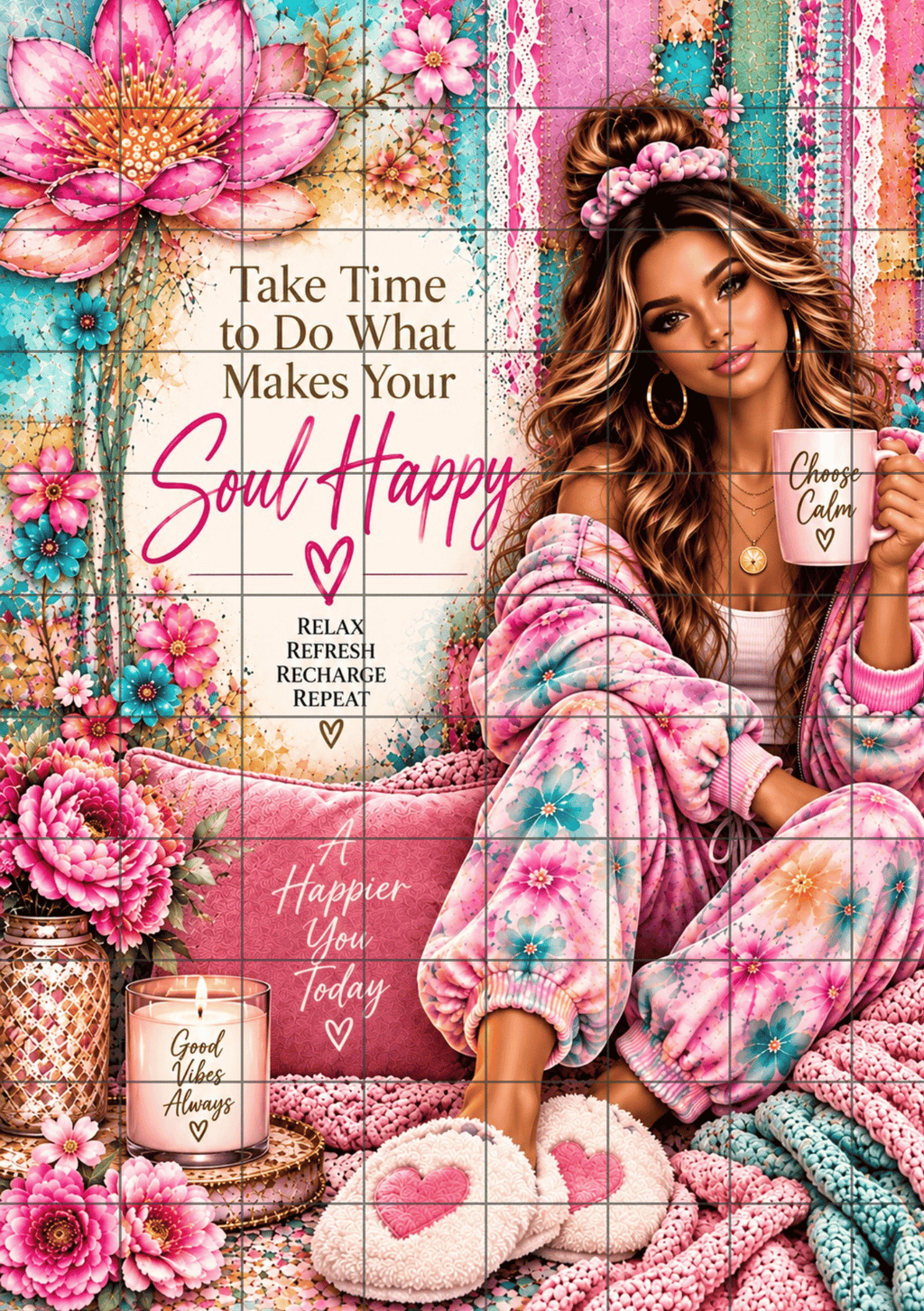 Boho Allure Collection | HAPPY SOUL | Printable Planner Dashboard