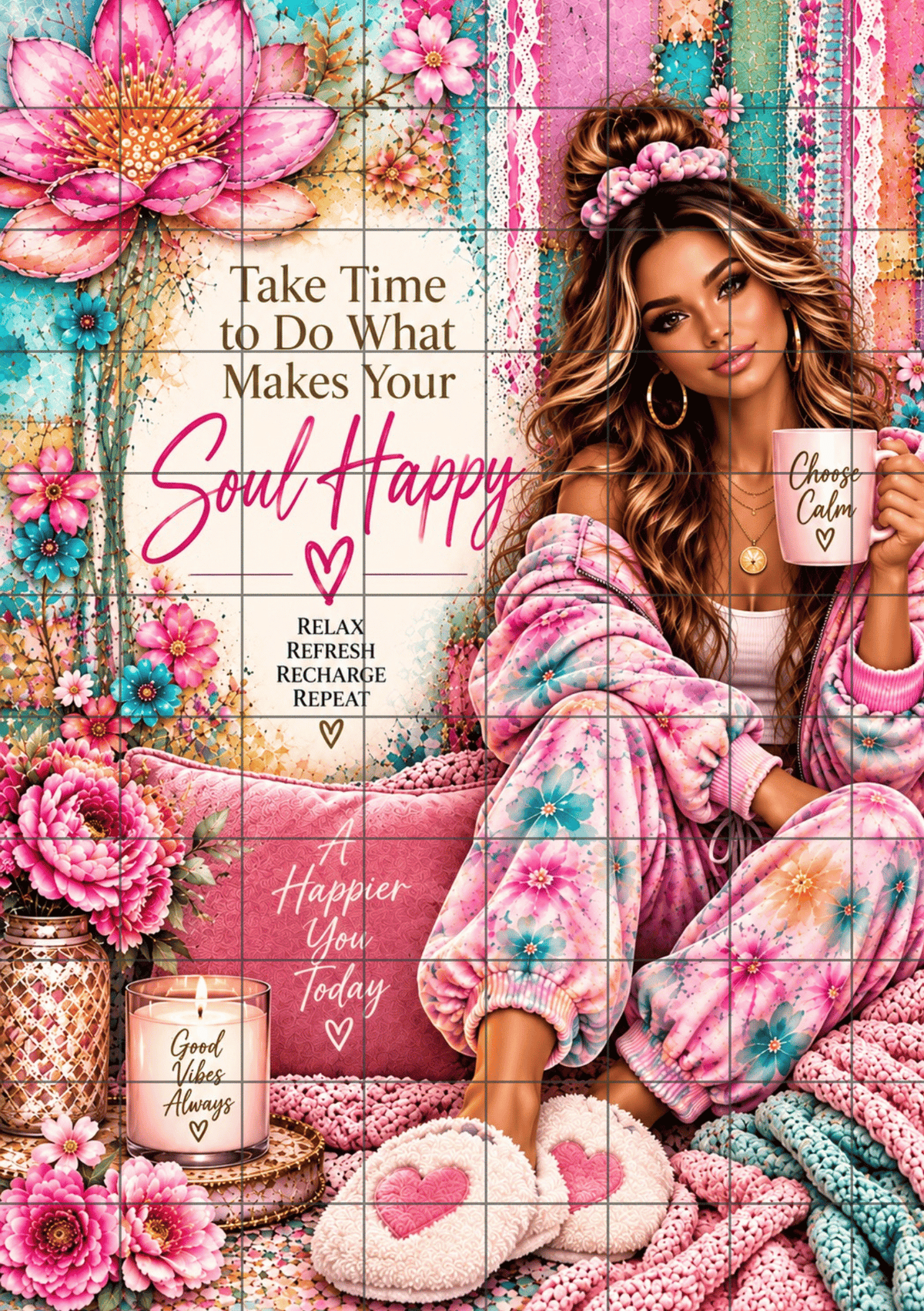 Boho Allure Collection | HAPPY SOUL | Printable Planner Dashboard
