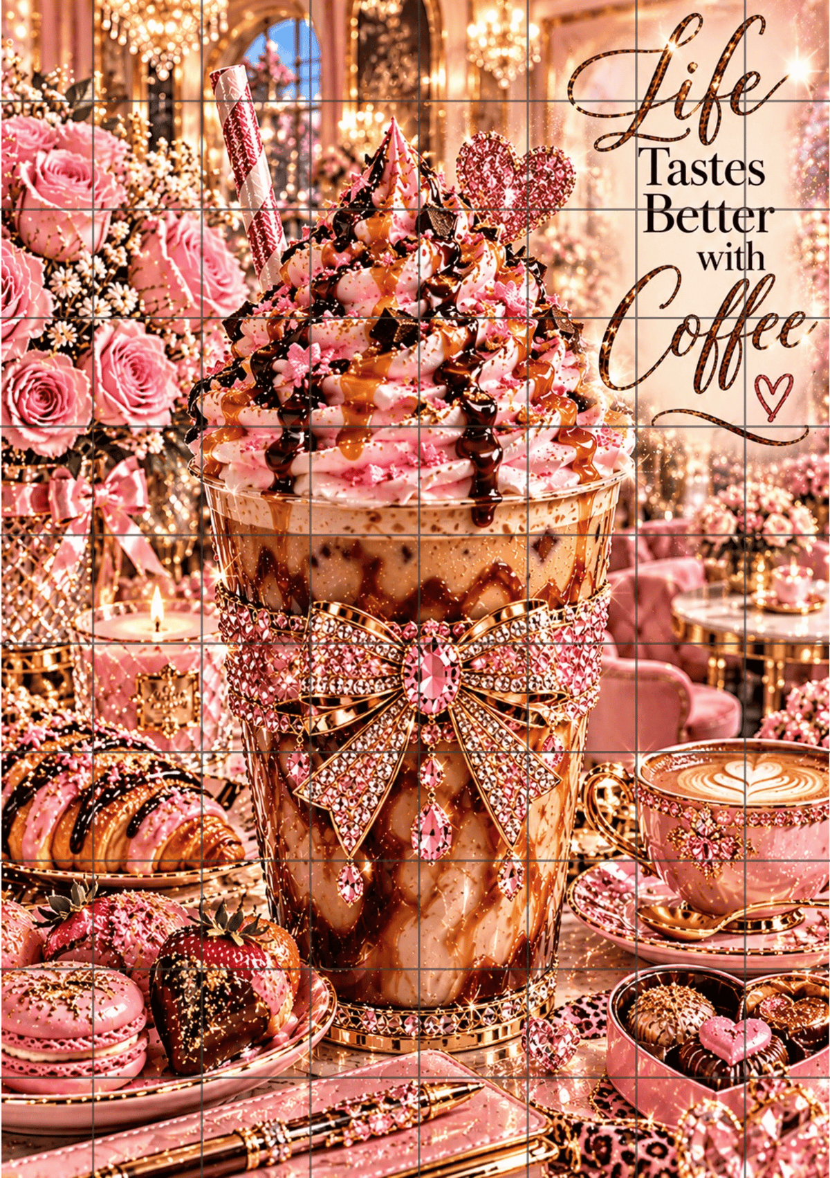 Life Tastes Better with Coffee | A5 Printable | Printable Planner Dashboard
