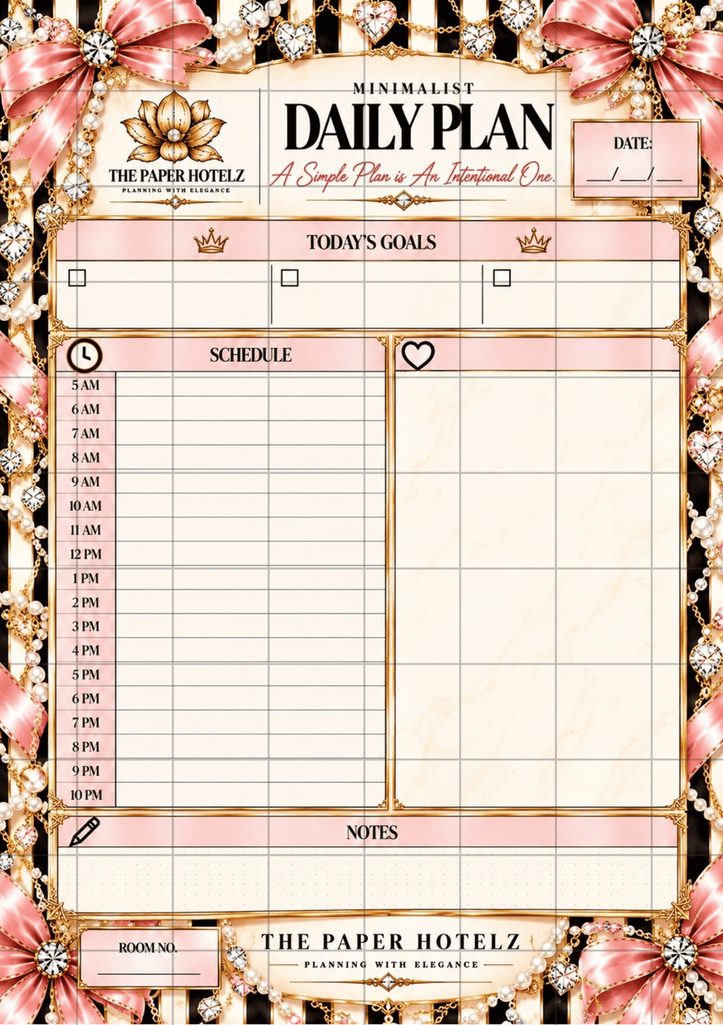 Minimalist Schedule | Daily Plan Trio | 3 A5 Printable Planner Designs | Minimal, Signature & Couture | Digital Download