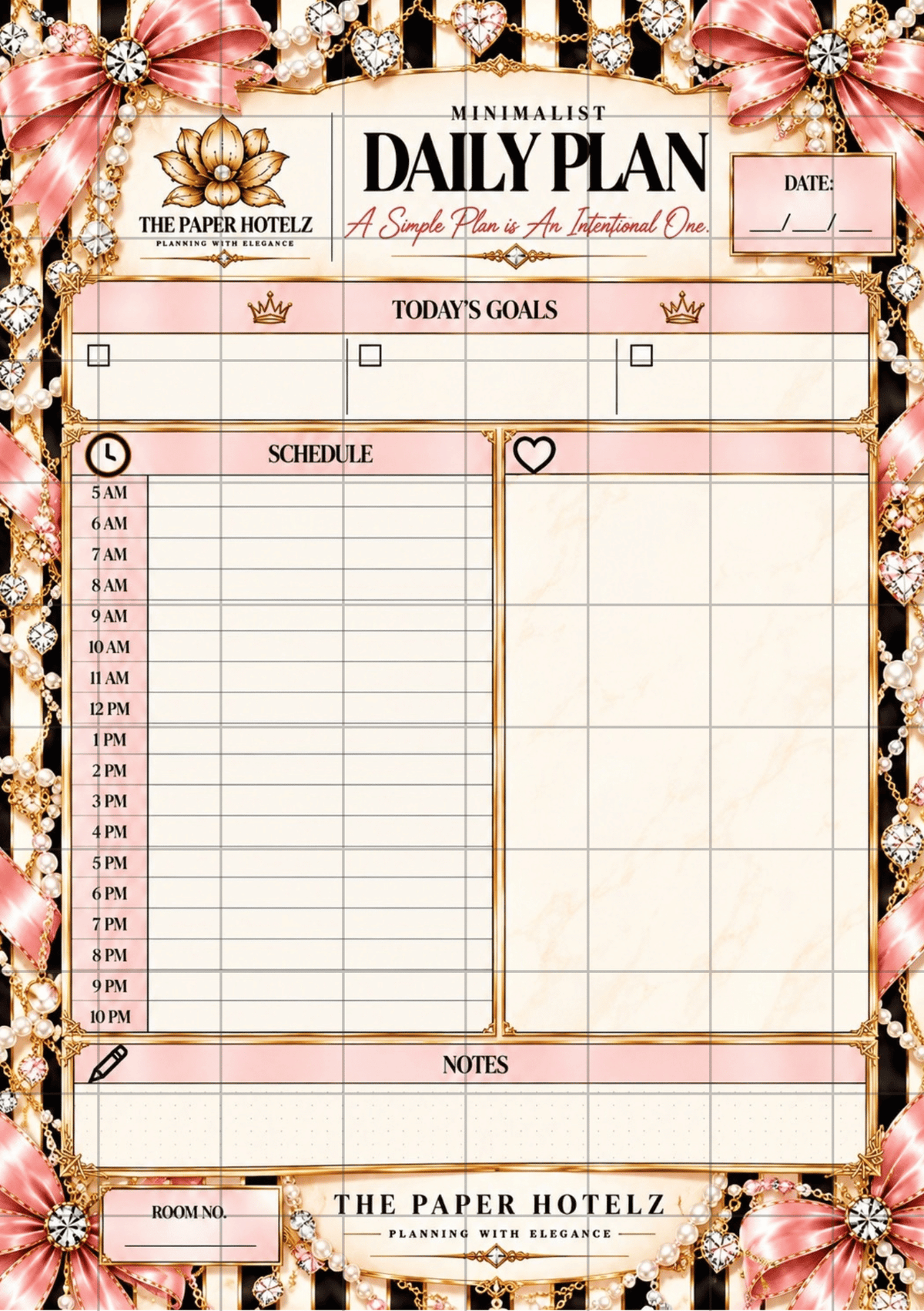 Minimalist Schedule | Daily Plan Trio | 3 A5 Printable Planner Designs | Minimal, Signature & Couture | Digital Download