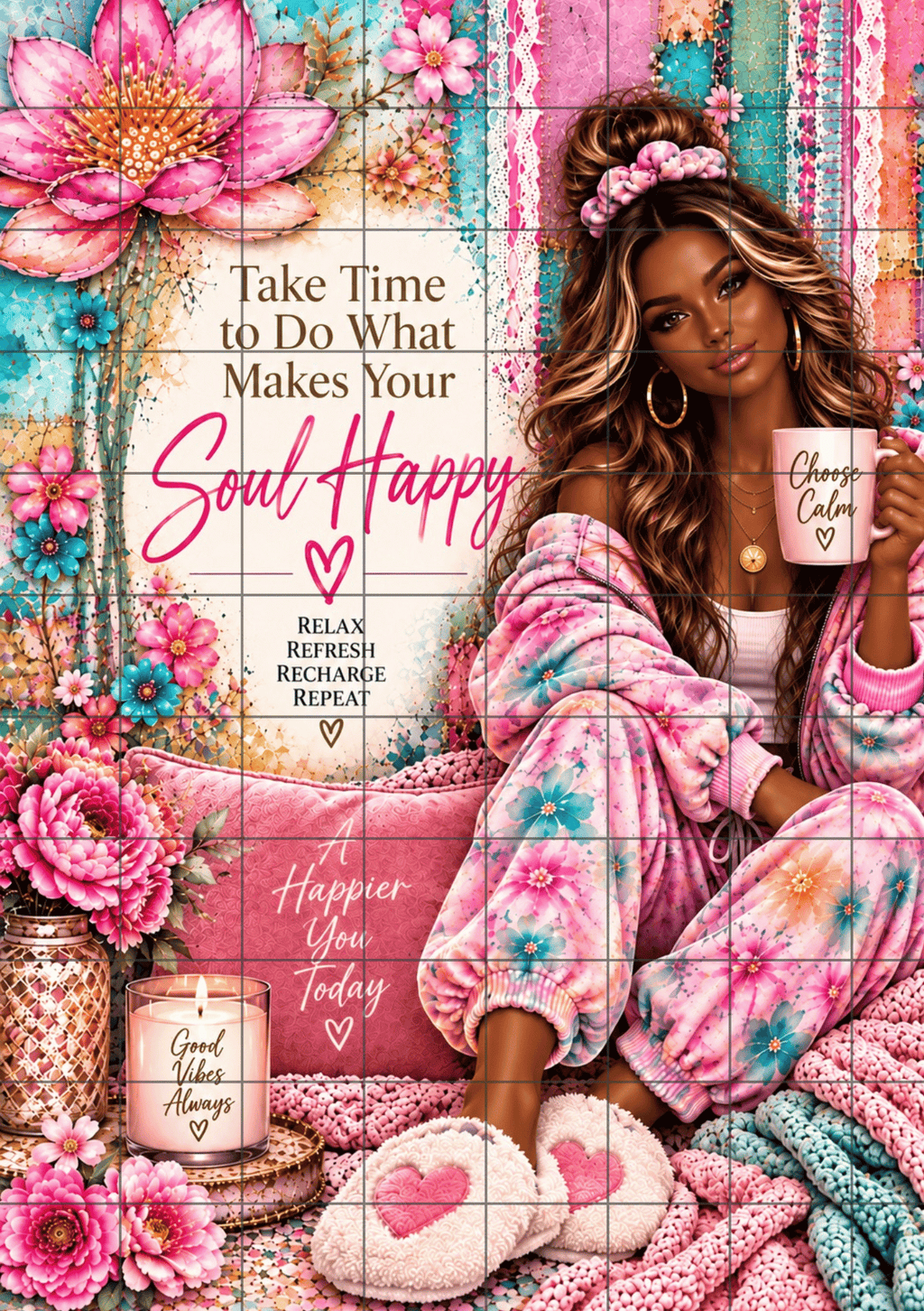 Boho Allure Collection | HAPPY SOUL | Printable Planner Dashboard