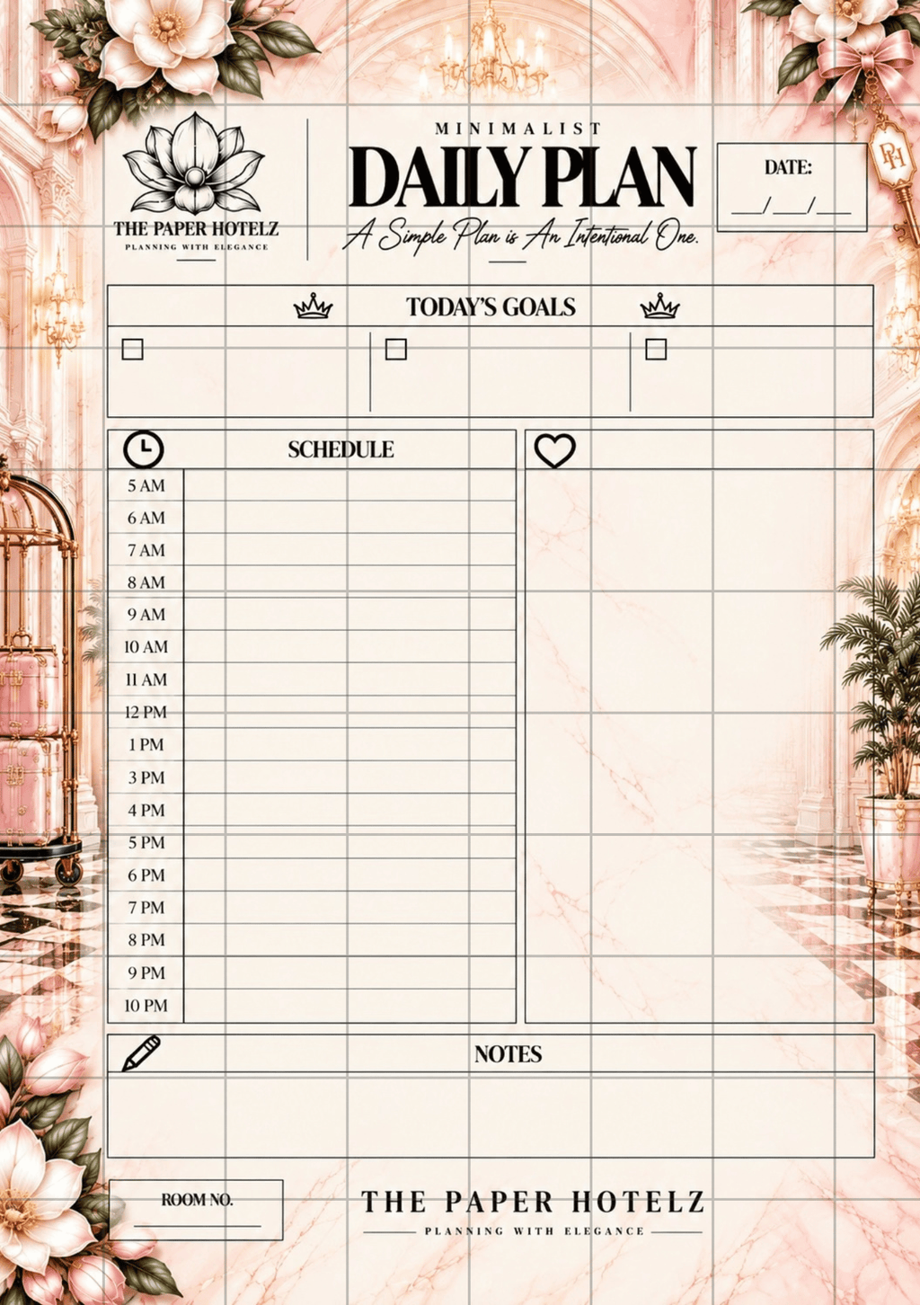Minimalist Schedule | Daily Plan Trio | 3 A5 Printable Planner Designs | Minimal, Signature & Couture | Digital Download