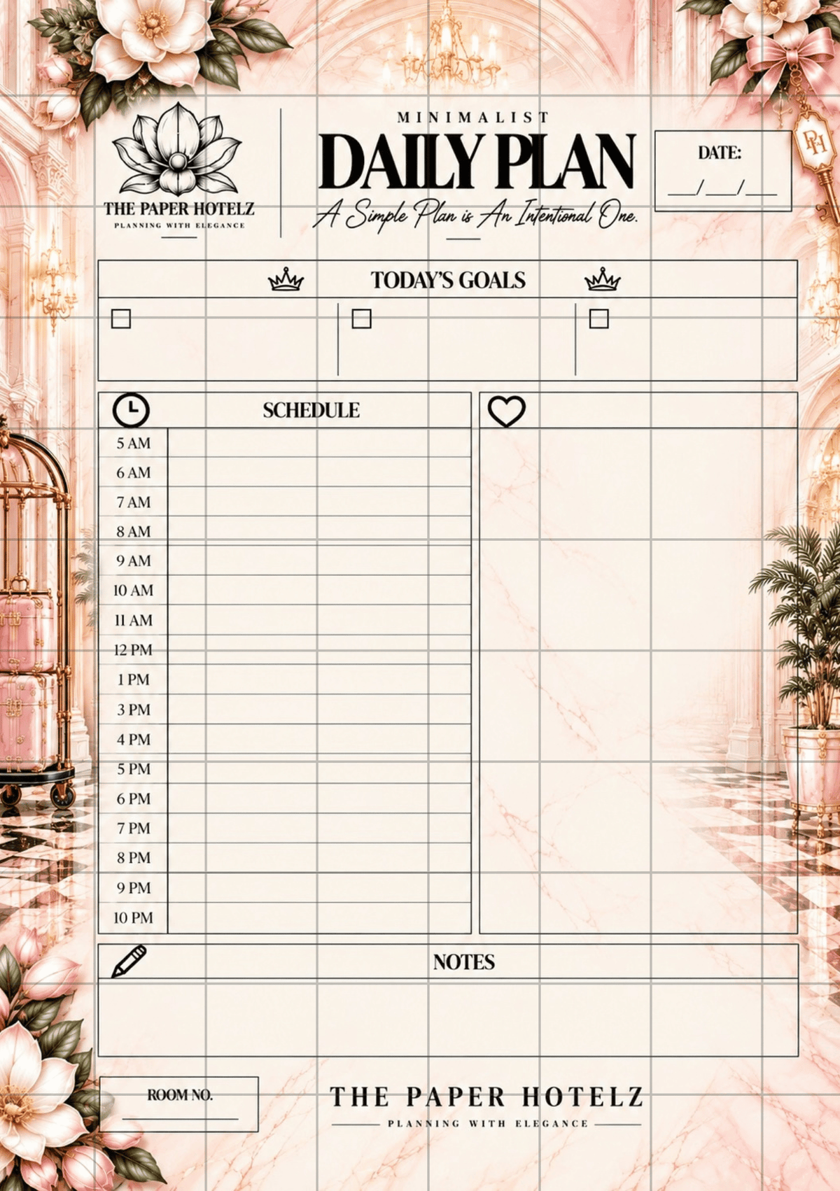 Minimalist Schedule | Daily Plan Trio | 3 A5 Printable Planner Designs | Minimal, Signature & Couture | Digital Download