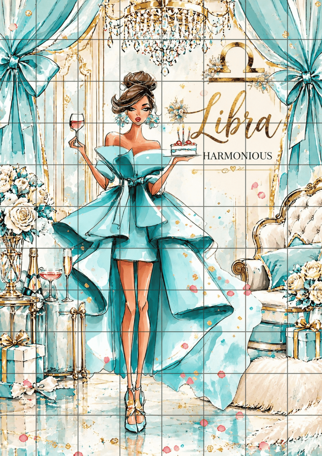 Libra Glam Dashboard | A5 Printable | Printable Planner Dashboard