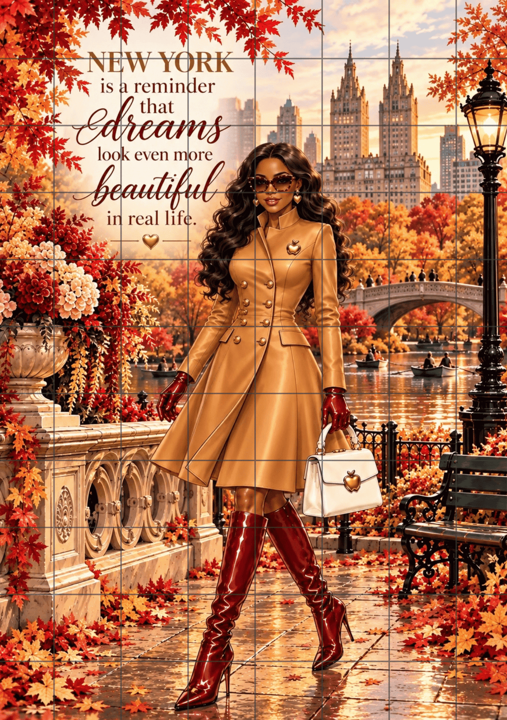 Fall in New York | A5 Printable | Printable Planner Dashboard