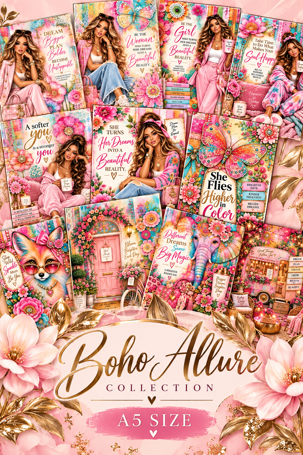 Boho Allure Collection | Complete Planner Dashboard Collection Bundle