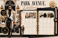 Park Avenue, Darling Monthly Planner Pages | 34 Printable Planner Inserts | Luxury TPH Planner | Monthly Dashboard | Weekly Planner | PDF Digital Download