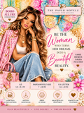 Boho Allure Collection | BE THE WOMAN | Printable Planner Dashboard