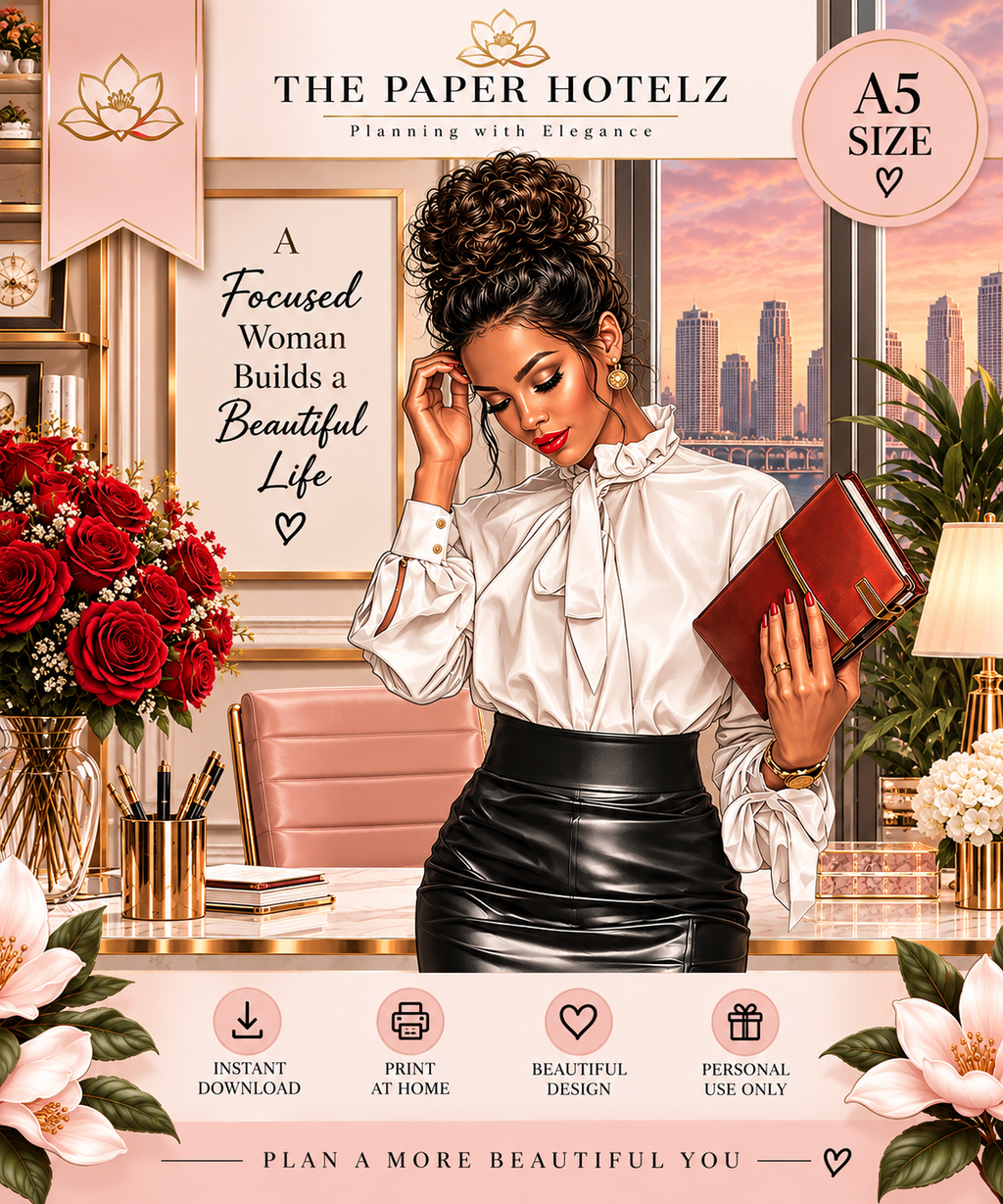 CEO Energy | Poised for Success | Printable Planner Dashboard