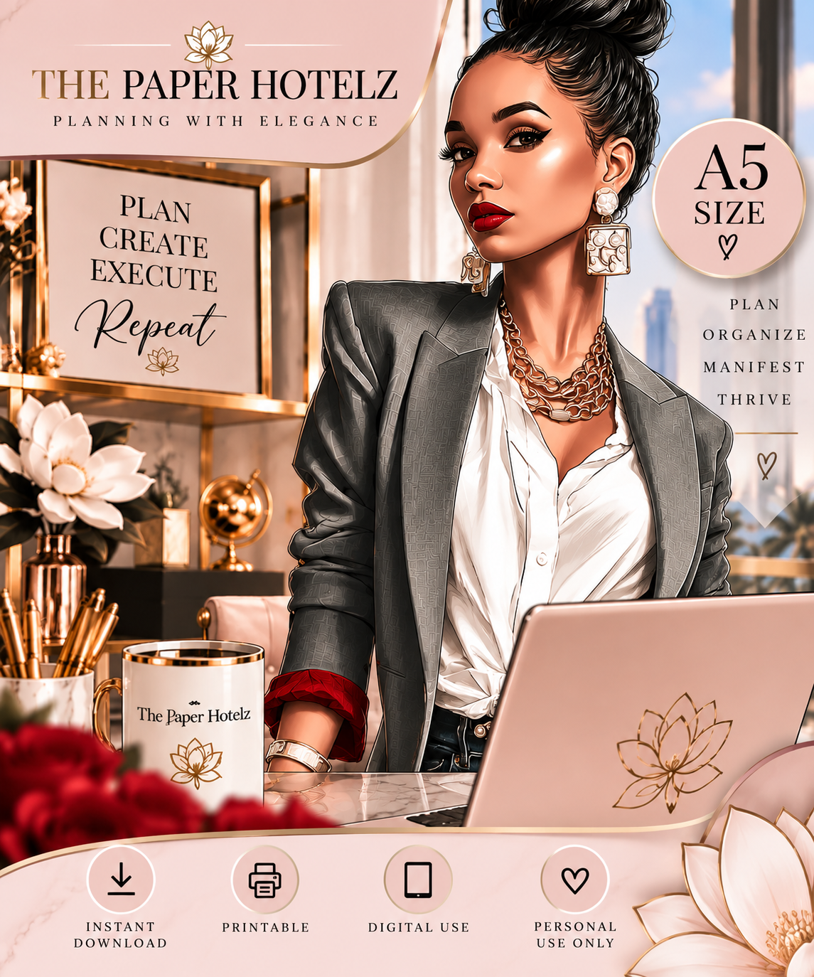 CEO Energy | Level Up | Printable Planner Dashboard