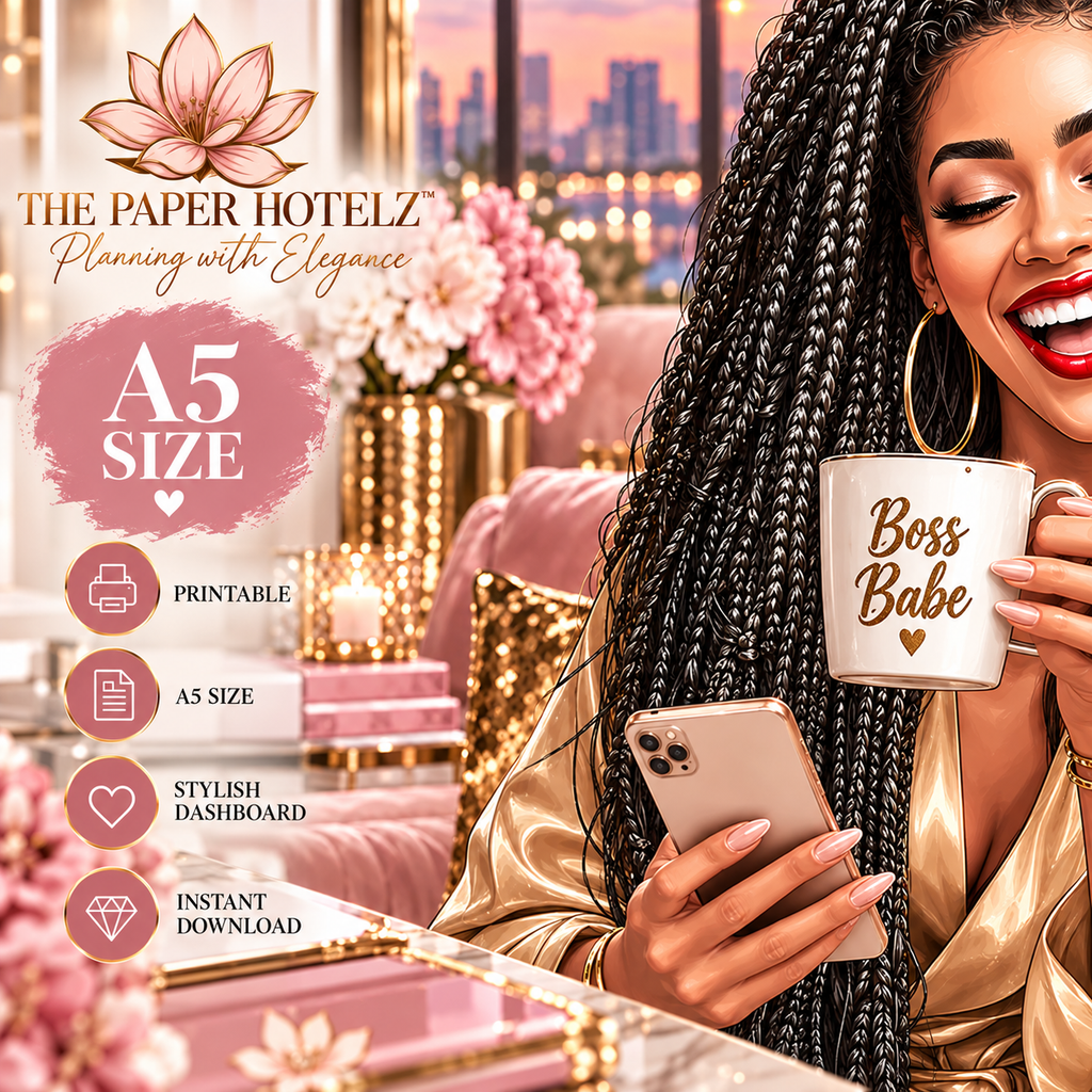 CEO Energy | Boss Babe Bliss | Printable Planner Dashboard