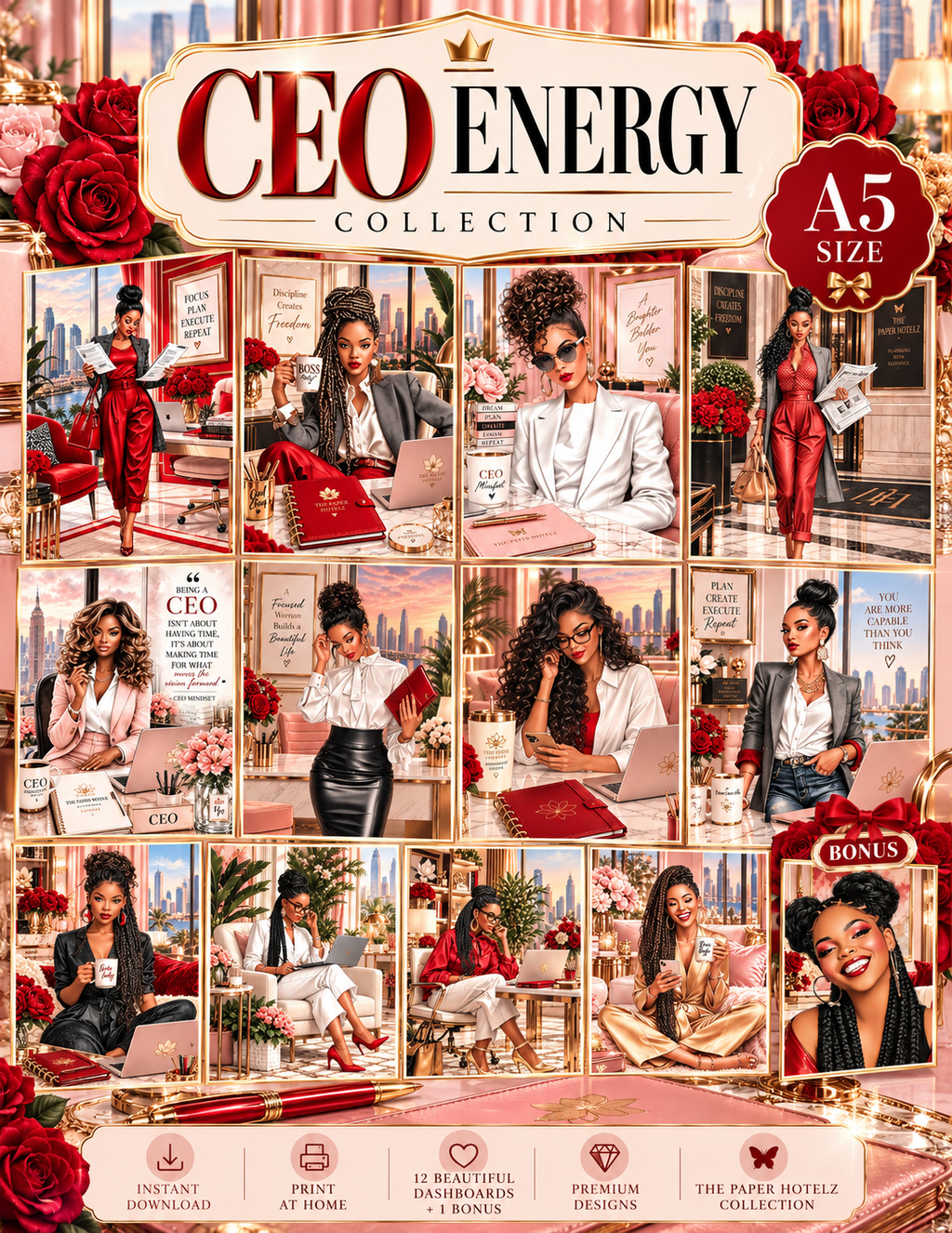 CEO Energy Collection | Complete Planner Dashboard Collection Bundle | Bonus Planner Dashboard