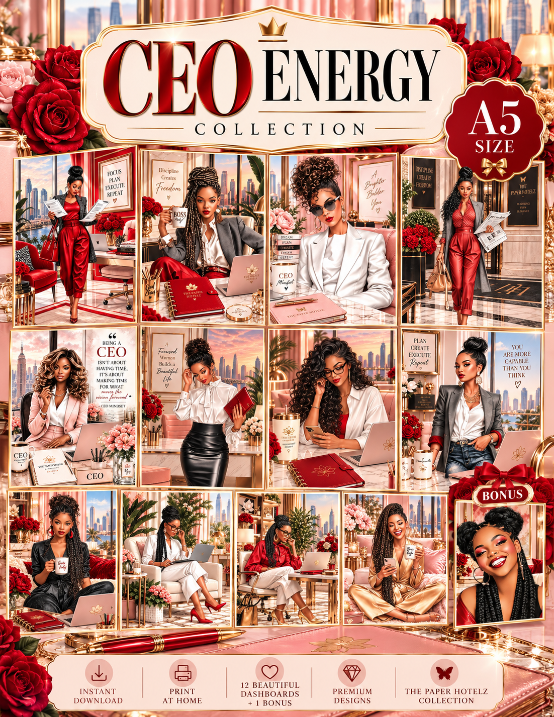 CEO Energy Collection | Complete Planner Dashboard Collection Bundle | Bonus Planner Dashboard