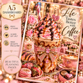 Life Tastes Better with Coffee | A5 Printable | Printable Planner Dashboard